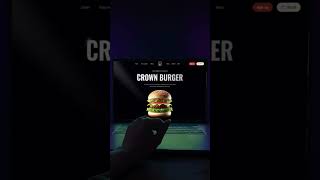 Next-Level Burger Website Animation Made in Figma