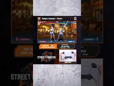 Perform Manon's special moves with ease plus an Assisted Combo in our Modern control scheme.