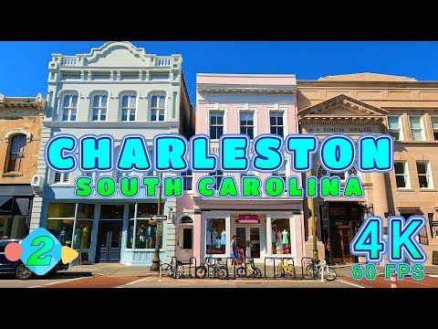 Charleston Drive on a Beautiful Day Part 2/6, South Carolina USA 4K-UHD