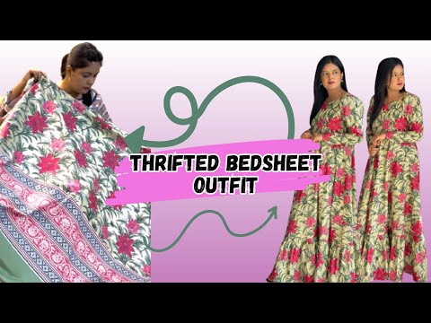 Transforming a Bedsheet into a Chic Outfit 🌈 | Fun Challenge 🌸