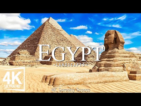 Egypt 4K - Ancient Pyramids, Mystical Deserts, and Nile River Views - Calming Music