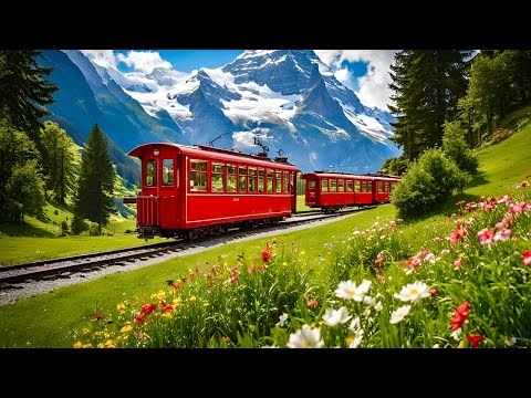 World’s Most Scenic Train Journey in Switzerland _ Schynige Platte Bahn,Top of Swiss Tradition