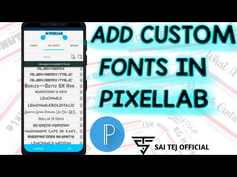 How to add custom fonts in pixellab || unlimited fonts ||#pixellabfonts #pixellab