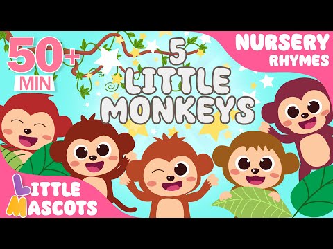 Five Little Monkeys + Baa Baa Black Sheep + more Little Mascots Nursery Rhymes & Kids Songs