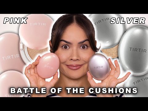 WHAT'S THE DIFFERENCE?? TIRTIR PINK VS SILVER CUSHION FOUNDATION REVIEW | Maryam Maquillage