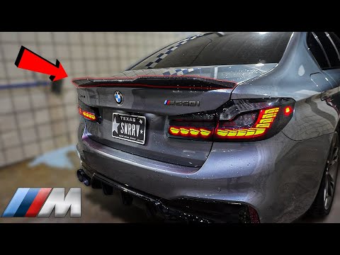 M550i GETS A NEW CARBON FIBER SPOILER!