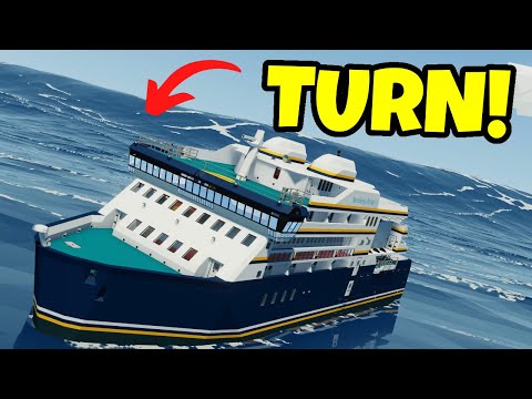 Driving Cruise Ships into REALISTIC TSUNAMI! | Stormworks Survival