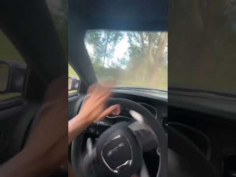 POV doing donuts in my hellcat redeye jailbreak in my backyard #shirts