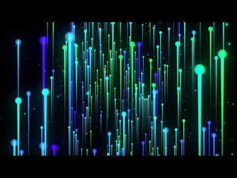 Looping Background Blue and Green Glowing Lines - FREE Screensaver HD