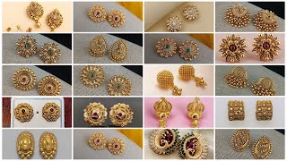 Latest gold stud earrings designs 2025/New gold earrings designs/Latest Trendy Gold Jewelery designs