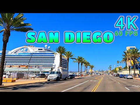 San Diego Drive Part 1/6, California USA 4K - UHD