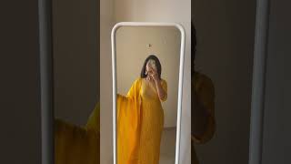 Haldi outfits @myntra haul / party suit / yellow kurta sets