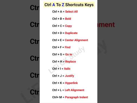 Ctrl A to shortcut key | shortcut key computer | #shortcutkey