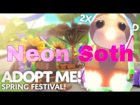 Roblox Adopt me, making a neon soth, Gameplay robux new