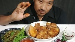 Pork Belly Eating 🔥 pork Eating Delicious Recipe 🔥 north east india