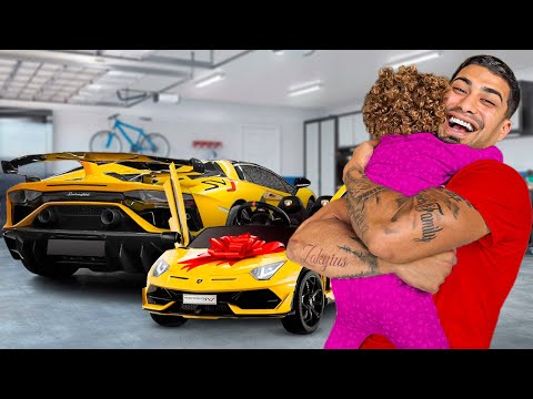 I Surprised My Daughter With a Matching LAMBORGHINI SVJ!