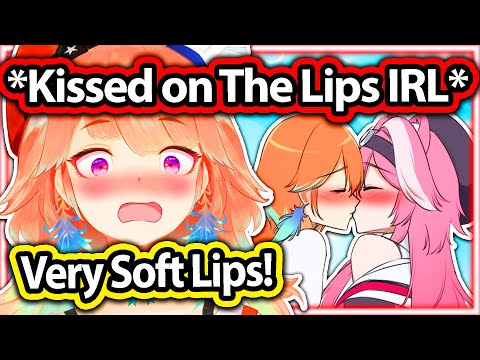 Kiara and Raora Played Pocky Game IRL and KISSED Each Other Lips On Stream 【Hololive】