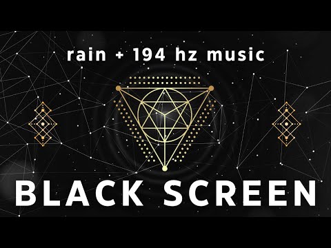 [Try listening for 3 mins] Calm Music for Sleeping with RAIN #blackscreen