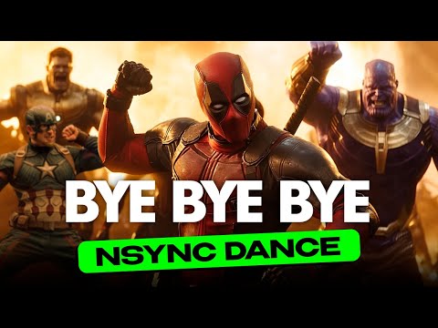 Deadpool & Avengers dancing Bye Bye Bye NSYNC