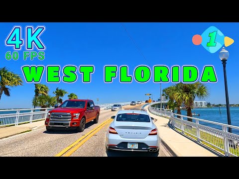 Englewood to Anna Maria Drive Part 1/8, Florida USA 4K-UHD