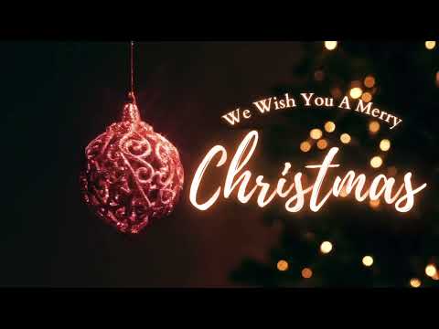 We Wish You A Merry Christmas | Holidays | Yuletide Season | Glitter | Sparkle | Background