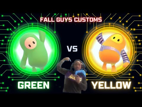 FALL GUYS GREEN VS YELLOW WITH SUBS! E1605