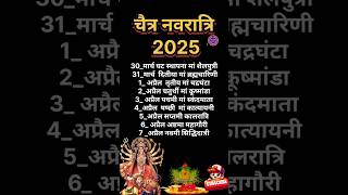 Chaitra navratri 2025 dates ll Chattra Navratri 2025 ll 2025 चैत्र नवरात्र कब #chaitranavratri2025