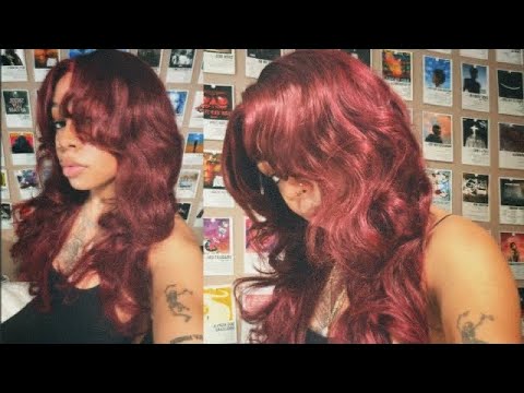 hair vlog: talk through how to, 90’s wolf cut install on a wig | ft. mslynn hair