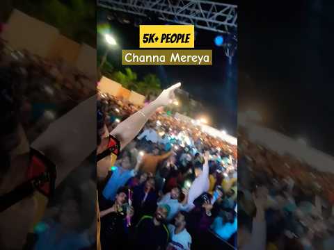 What a moment, 5k+ people singing Channa Mereya (@djnyk remix)🔥