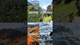 Swiss Seasons: A Visual Journey Through the Four Seasons in Switzerland #switzerland #shorts