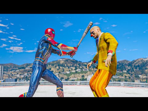 GTA5 IRON SPIDERMAN vs Peds AI Wars - Battle of Ragdolls - ( Active ragdoll physics) EP 7