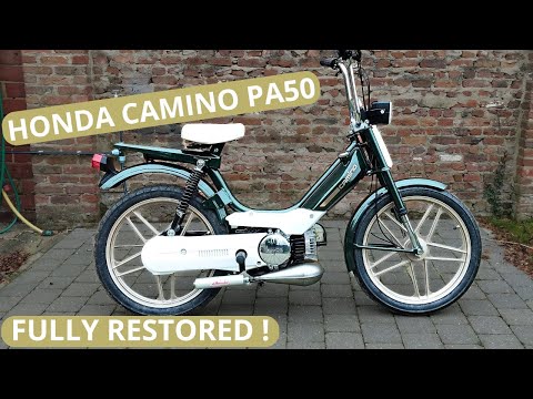 Full restoration Honda Camino PA50 abandoned for 20 years