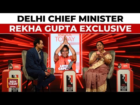 Delhi Chief Minister Rekha Gupta Outlines Her Government's Vision At India Today Conclave 2025