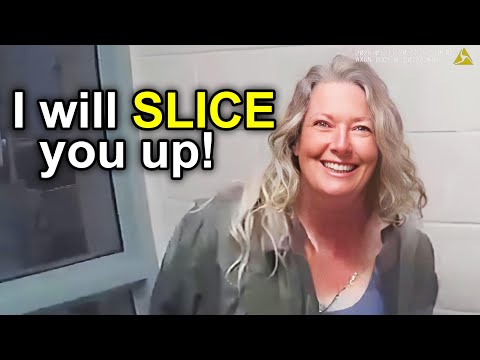 Knife Wielding Karen has a MELTDOWN During Arrest