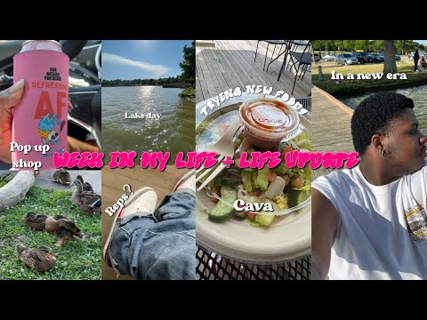 weekly vlog | life update, thrifting, dying my hair, movie date, new camera, pop up shop, cava, lake