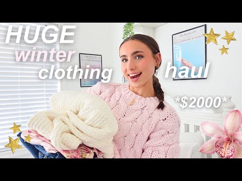 HUGE winter clothing haul 🌟❄️ *ft white fox boutique*