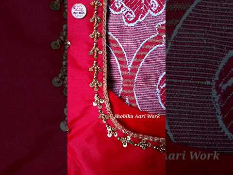 Simple Aari Work Blouse Neck And Sleeve Design | Shobika Aari Work Class🦋