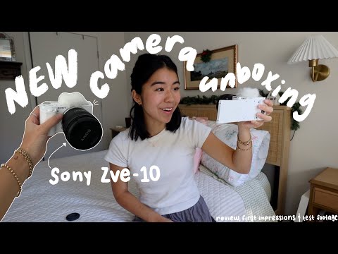 SONY ZV-E10 UNBOXING + REVIEW | day in my life (test footage)