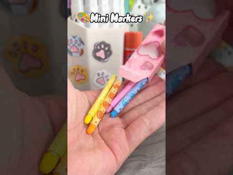 🎨Cute Mini DIY ￼markers✨!? #cutecrafts #papercraft #crafts #craft #diy #minicraft #cute #minidiy