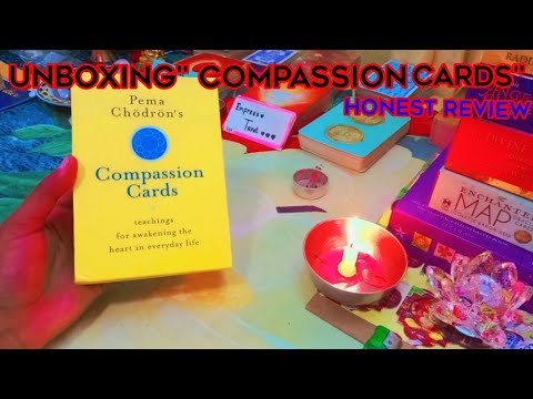 UNBOXING" COMPASSION CARDS" || HONEST REVIEW||❣️#tarotreading #spirituality #universe #tarotreader