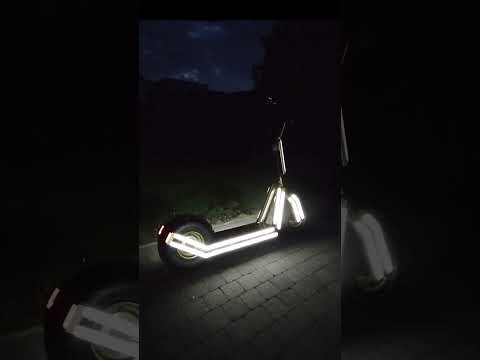 DIY huge electric scooter with glowing frame #diyscooter #escooter