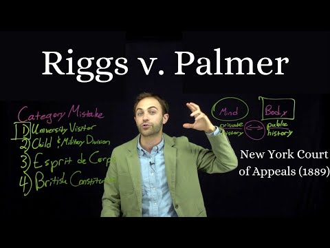 Riggs v Palmer - famous court case about a grandson murdering his grandfather