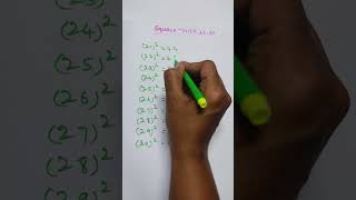 Square Shortcut Trick#square 21-30 Tricks#Maths#shorts