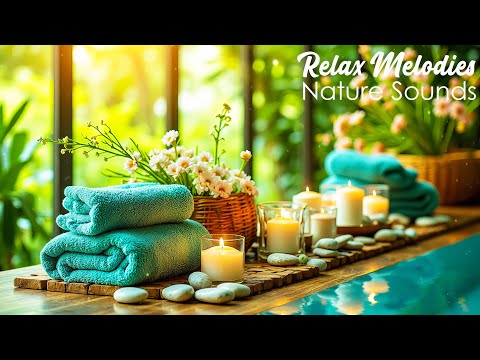 Beautiful Relaxation Music 🌿 Spa Piano & Water Sounds for Stress Relief & Peaceful Meditation