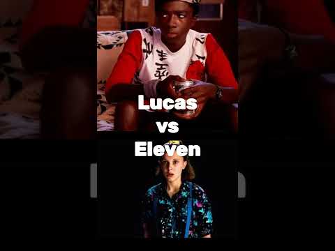 Who is stronger? 1st round(Lucas vs. Eleven) pt2 #shorts #strangerthingsedit