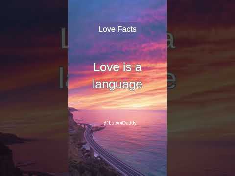 Love is a language #shorts #lovefacts #psychologyfacts