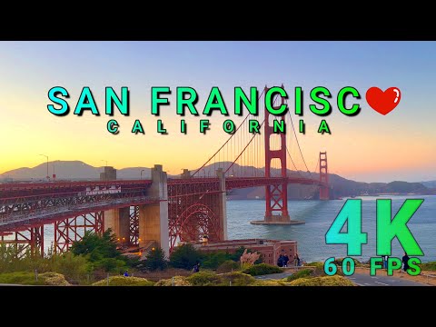 Golden Gate Bridge Walk, San Francisco California USA 4K - UHD