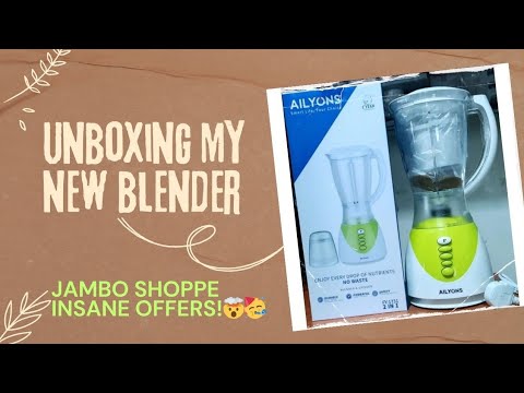 Let's Unbox My New 2 in1 AILYONS BLENDER  From Jambo Shoppe