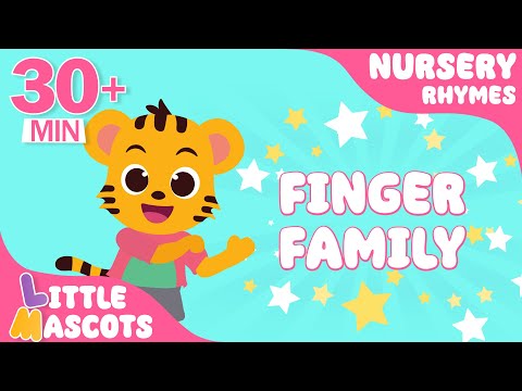 Finger Family🖐 + Hands In The Air + more | Little Mascots Nursery Rhymes for Kids