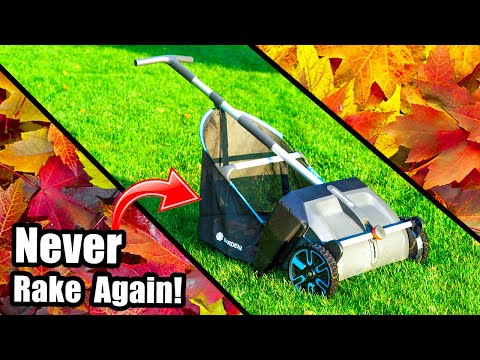 Tired of Raking Leaves? Try this Gardena Leaf Machine